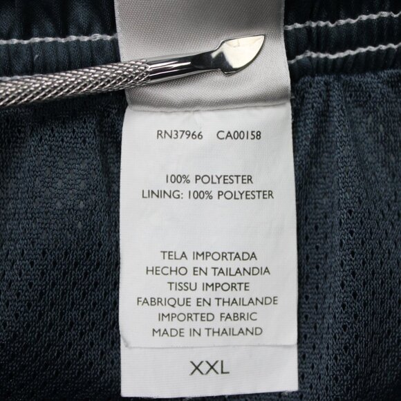 Nike Swim Trunks Mens 2XL XXL Gray/Blue Lined Polyester Drawstring w/ 9" inseam - Picture 9 of 11